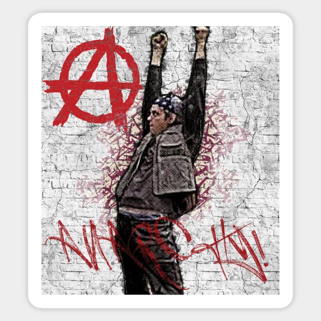 Trevor Moore Anarchy Sticker by The Libertarian Frontier 